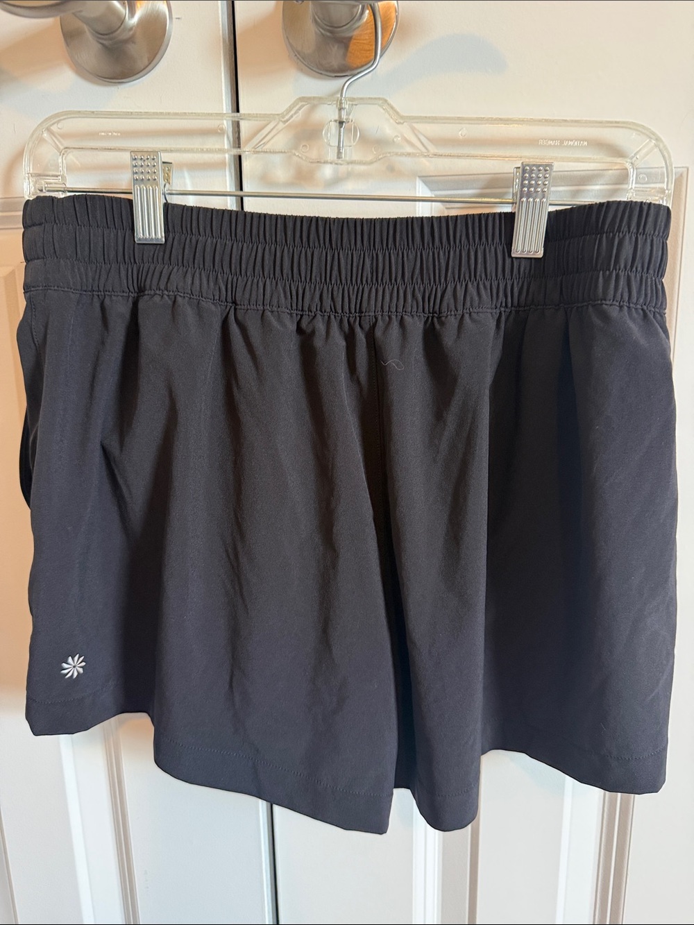 Athleta Black Women's Athletic Shorts with Elastic Waistband - Picture 2 of 6